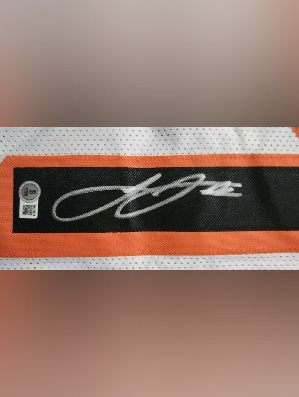 John Ross Autographed Signed Cincinnati Bengals Jersey Beckett Witnessed BAS XL